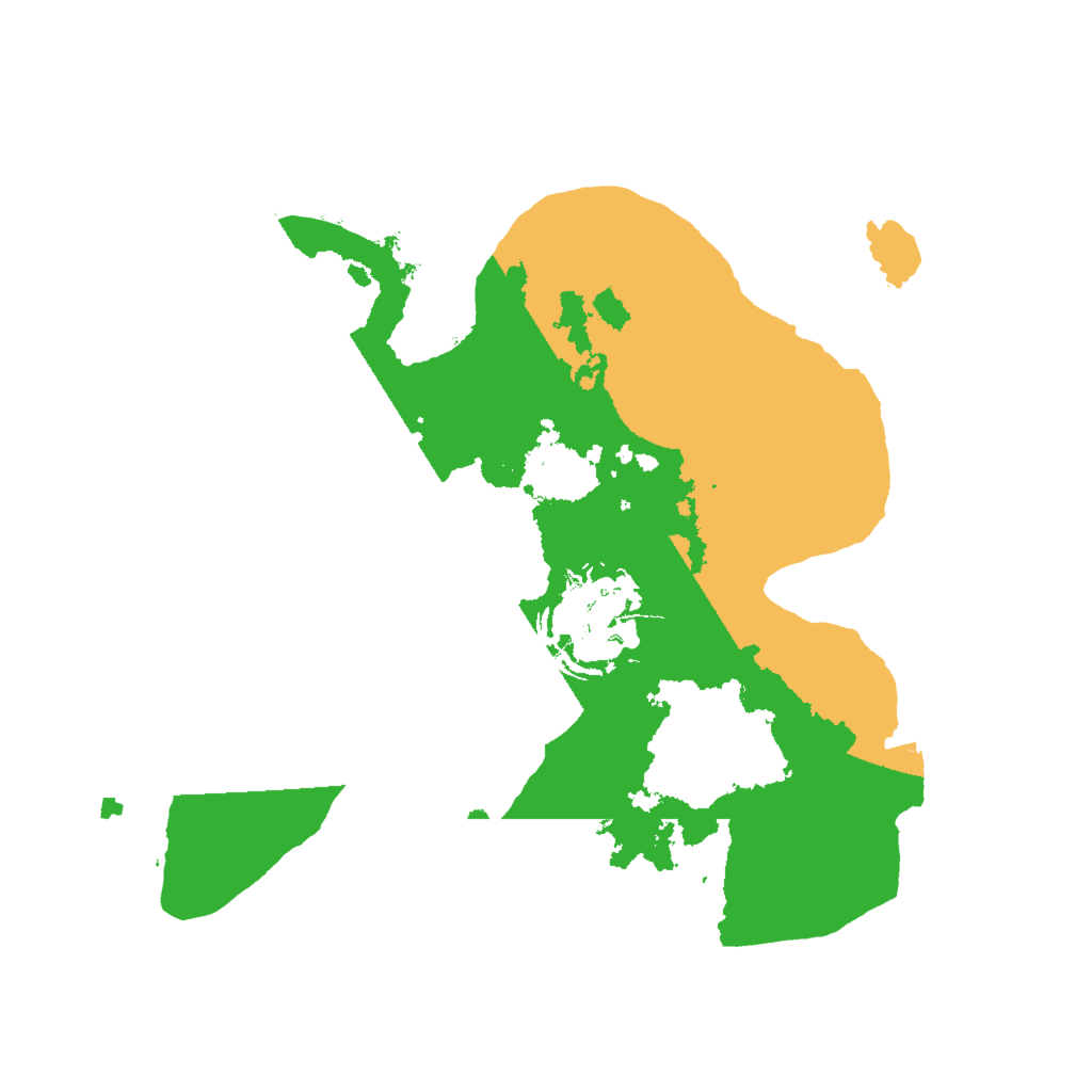 Biome Rust Map: Procedural Map, Size: 2000, Seed: 1555885