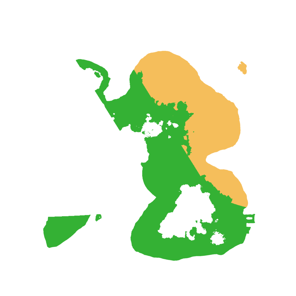 Biome Rust Map: Procedural Map, Size: 2000, Seed: 1555885