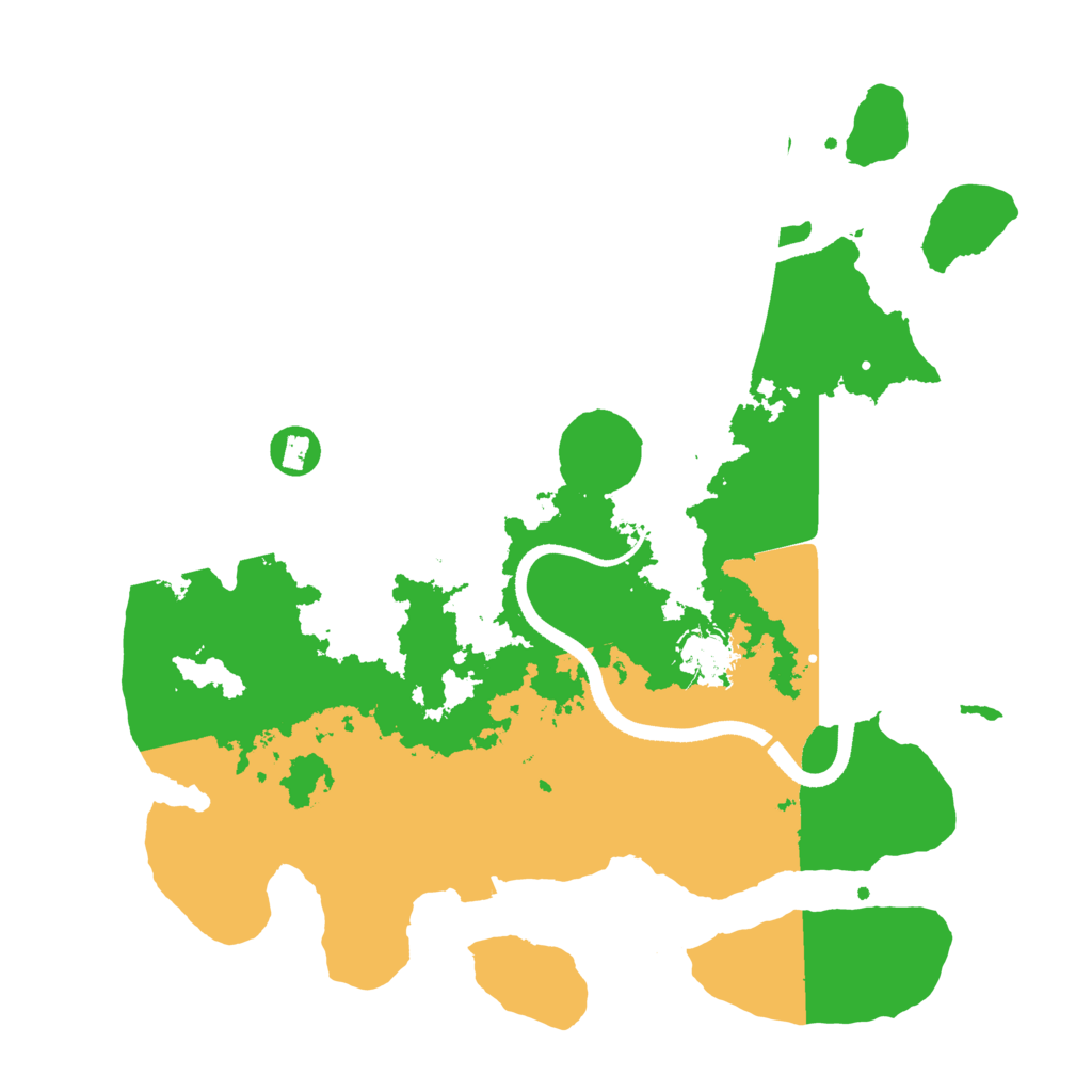 Biome Rust Map: Procedural Map, Size: 3500, Seed: 705333