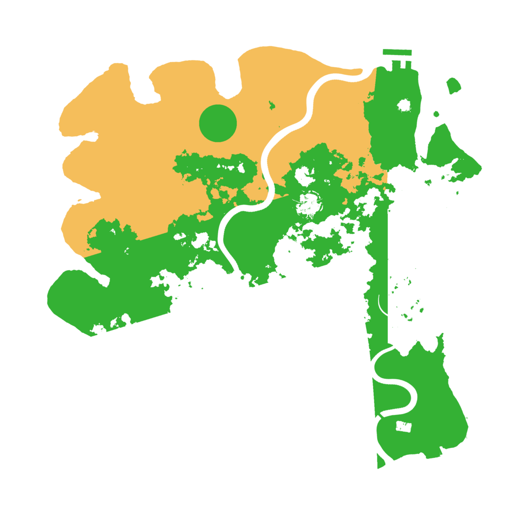 Biome Rust Map: Procedural Map, Size: 3625, Seed: 993459