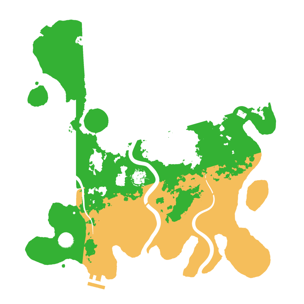 Biome Rust Map: Procedural Map, Size: 3500, Seed: 1114326468
