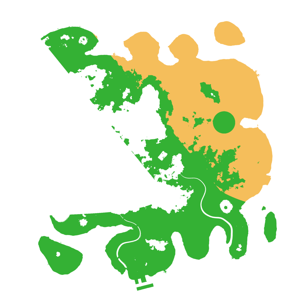 Biome Rust Map: Procedural Map, Size: 3500, Seed: 546797978