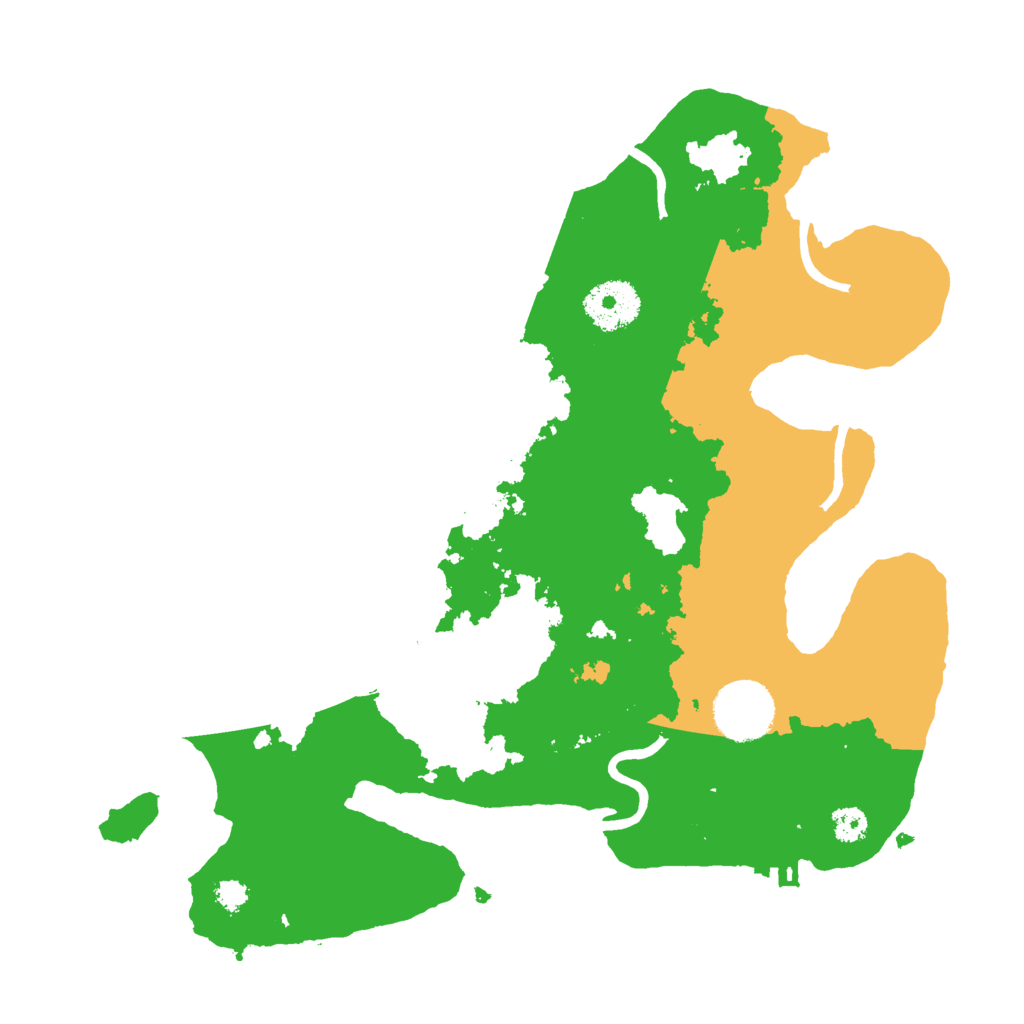 Biome Rust Map: Procedural Map, Size: 3000, Seed: 80425206