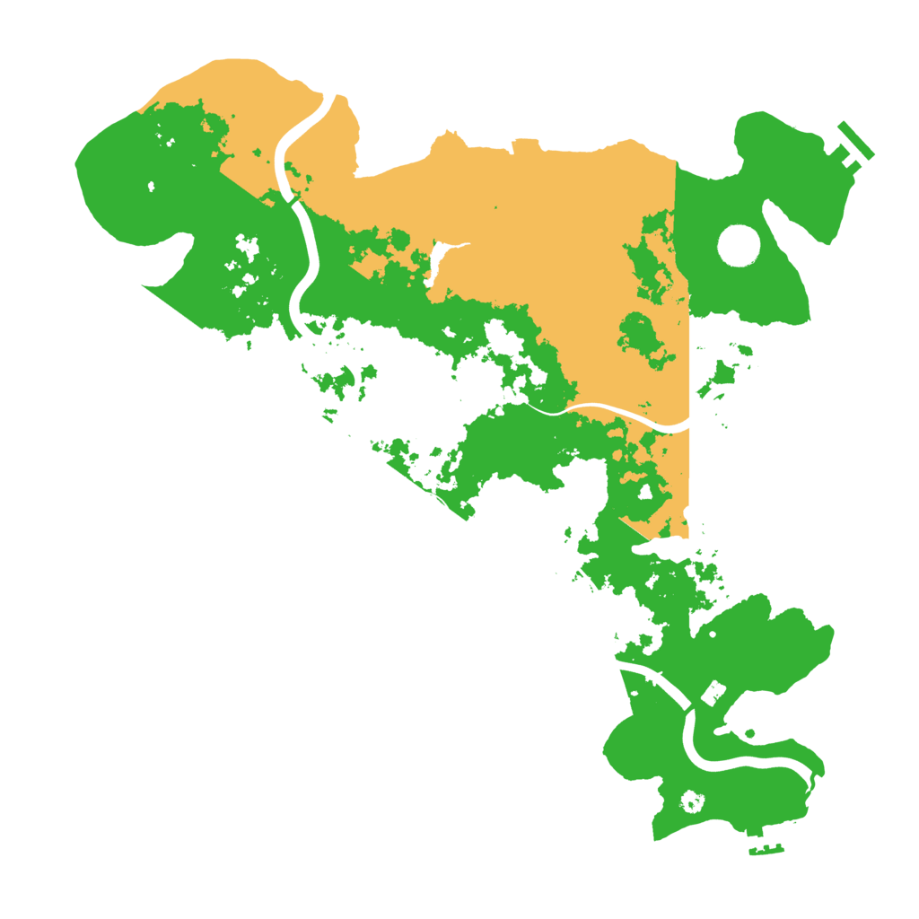 Biome Rust Map: Procedural Map, Size: 4000, Seed: 13587579