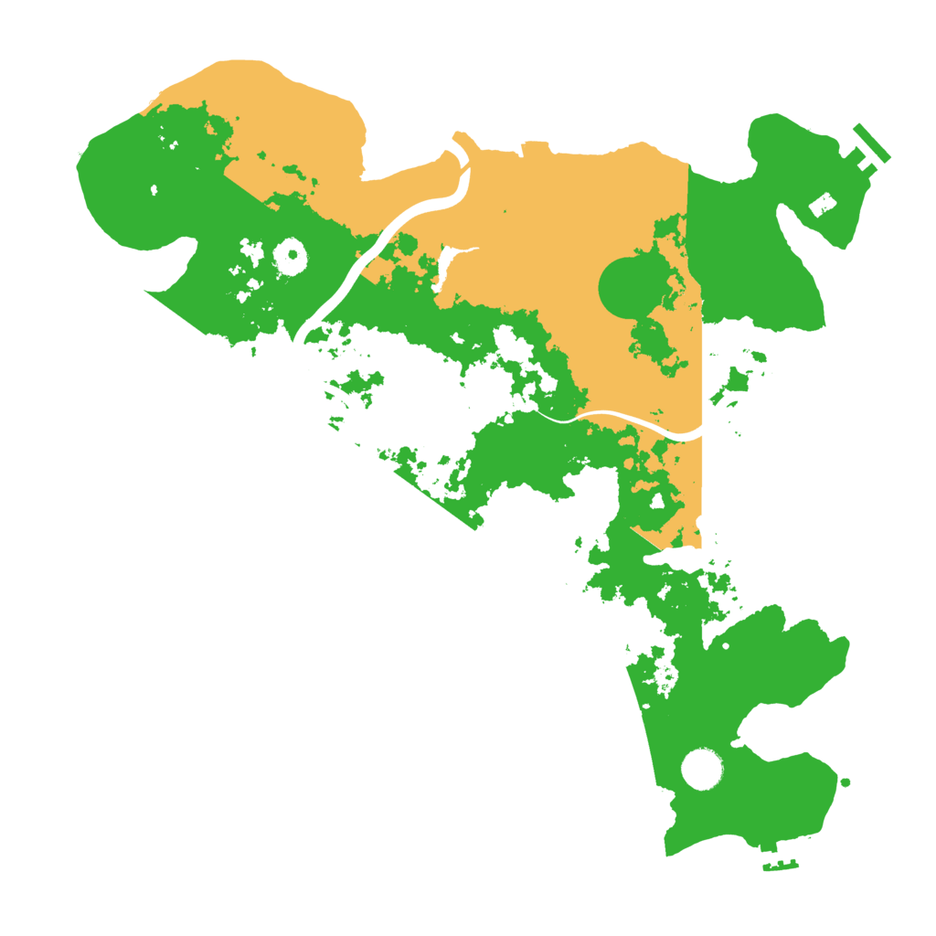 Biome Rust Map: Procedural Map, Size: 4000, Seed: 13587579