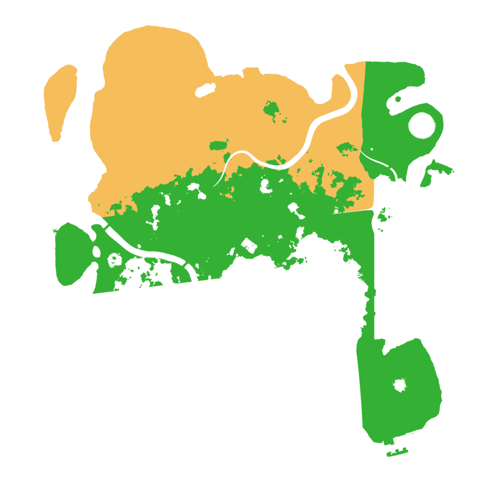 Biome Rust Map: Procedural Map, Size: 3500, Seed: 9336