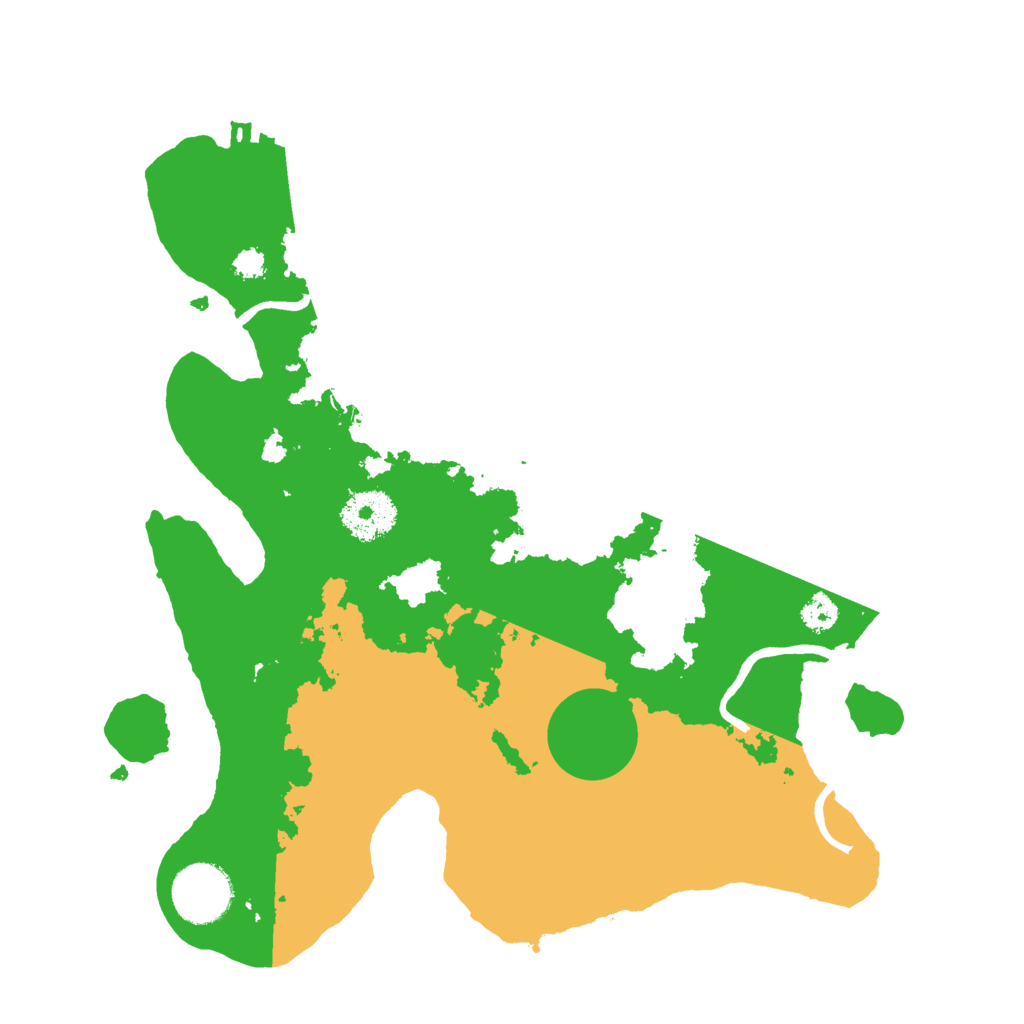 Biome Rust Map: Procedural Map, Size: 3000, Seed: 42197427