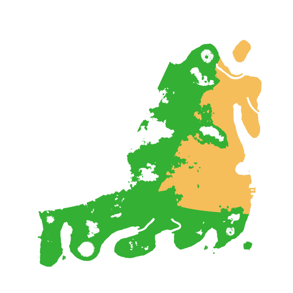 Biome Rust Map: Procedural Map, Size: 3500, Seed: 7458730