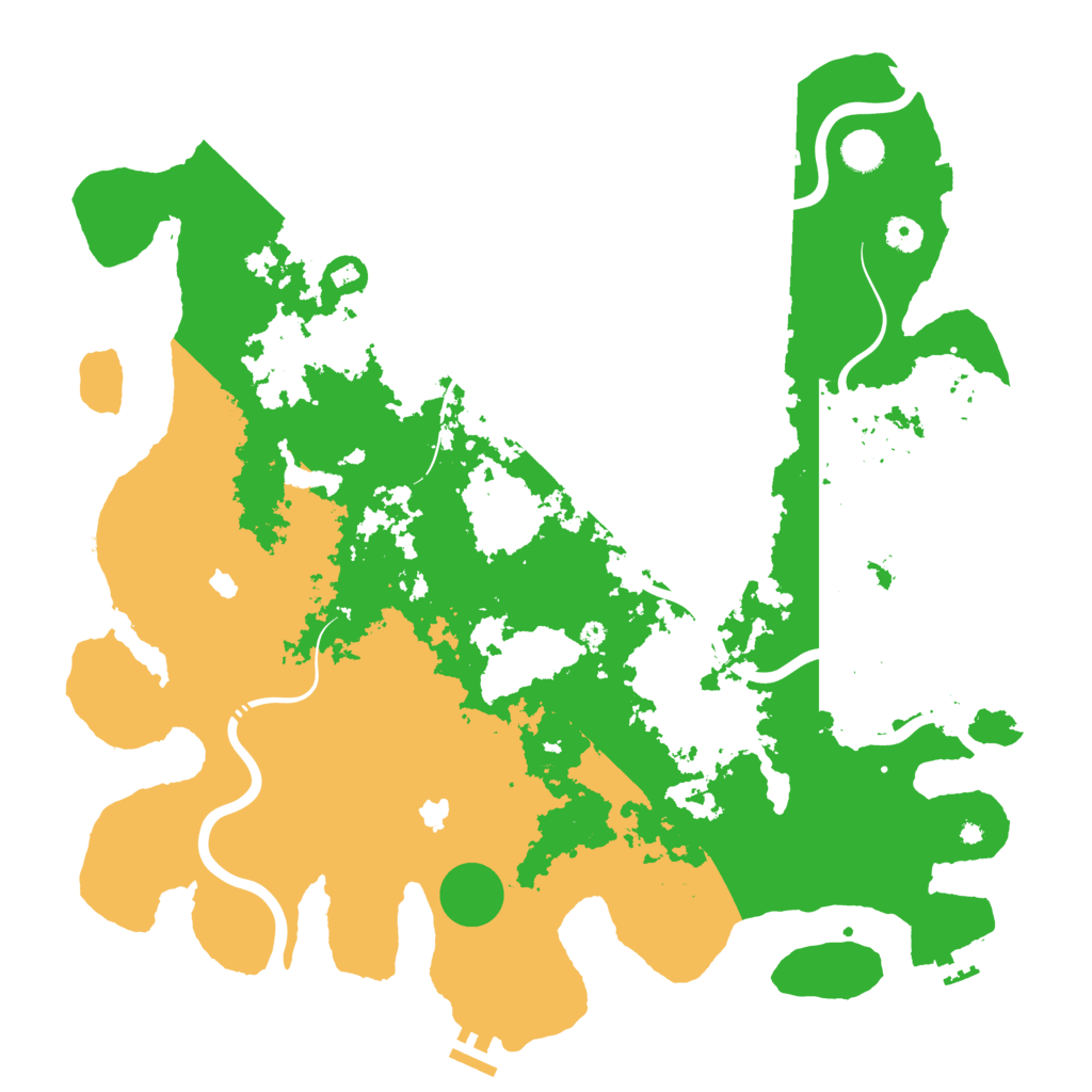 Biome Rust Map: Procedural Map, Size: 4500, Seed: 842775852