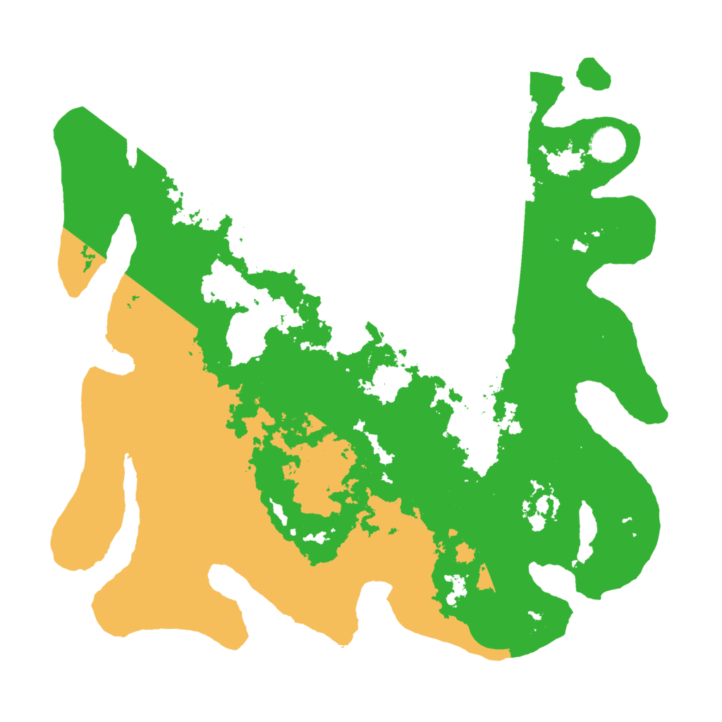 Biome Rust Map: Barren, Size: 3600, Seed: 67852345