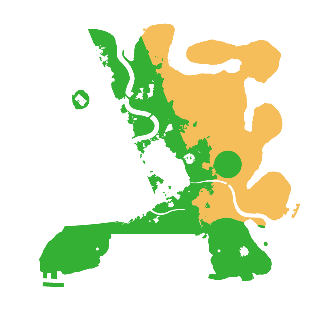 Biome Rust Map: Procedural Map, Size: 3000, Seed: 1464402124