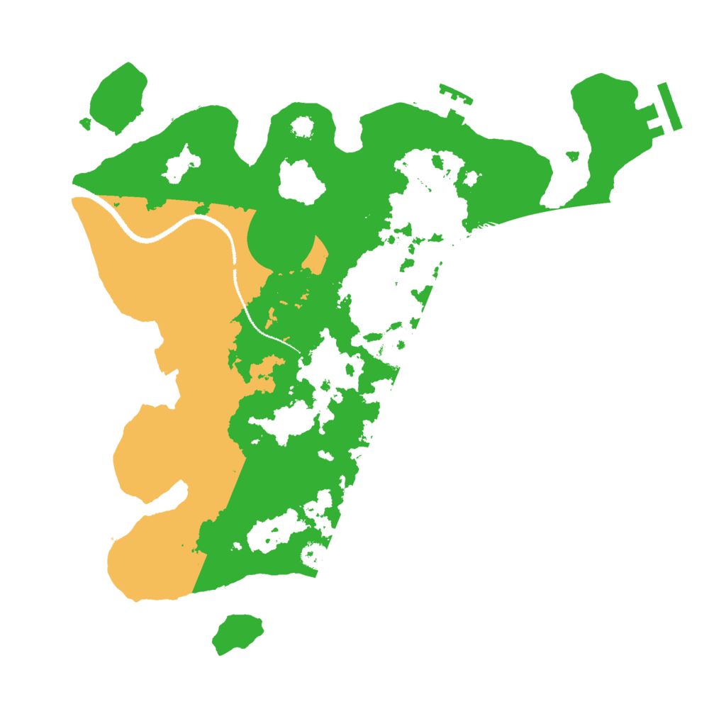 Biome Rust Map: Procedural Map, Size: 3000, Seed: 2079