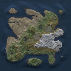 Thumbnail Rust Map: Procedural Map, Size: 2700, Seed: 34, 12 Monuments