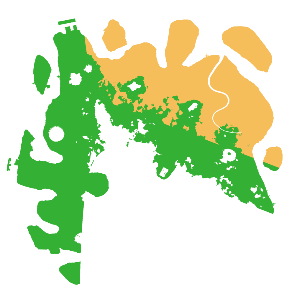 Biome Rust Map: Procedural Map, Size: 3500, Seed: 8536