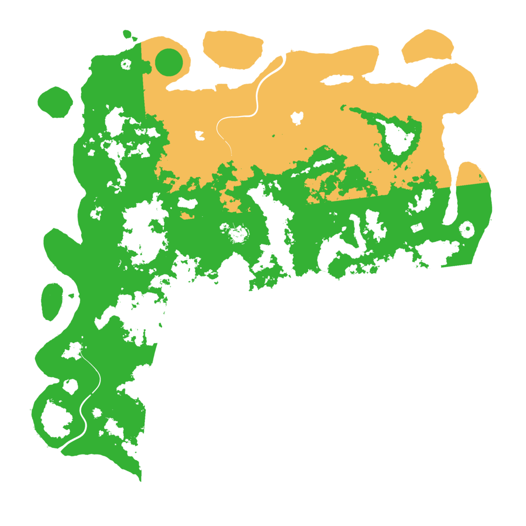 Biome Rust Map: Procedural Map, Size: 5000, Seed: 18493252