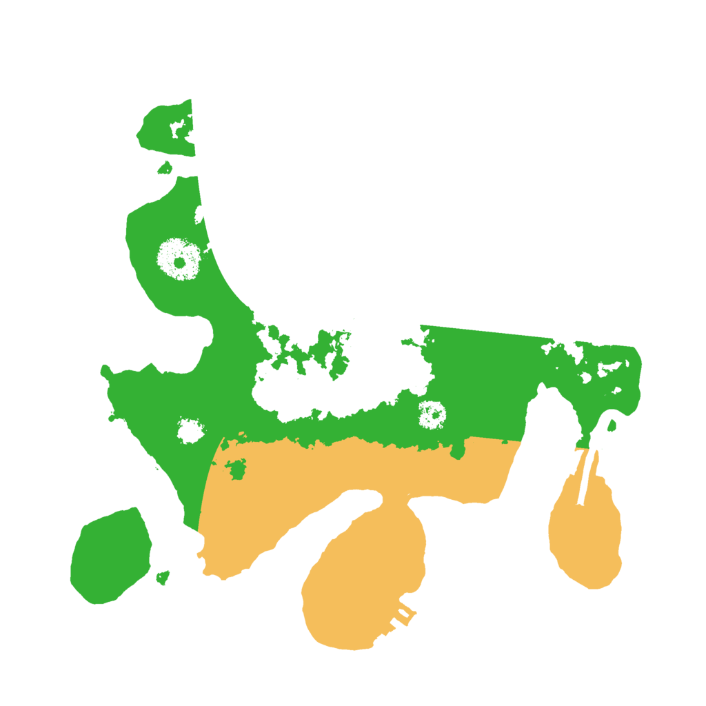 Biome Rust Map: Procedural Map, Size: 2500, Seed: 31757