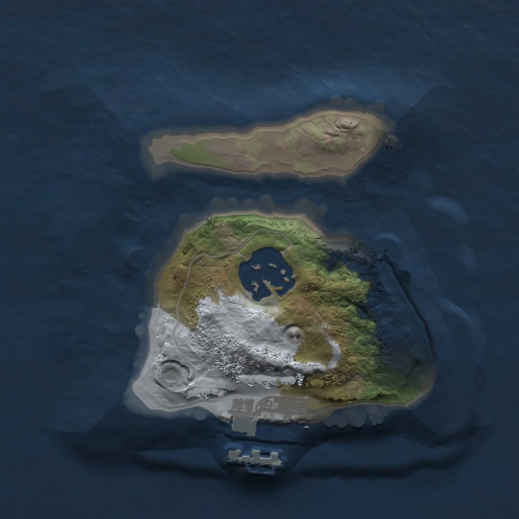 Rust Map: Procedural Map, Size: 1500, Seed: 945614458, 3 Monuments