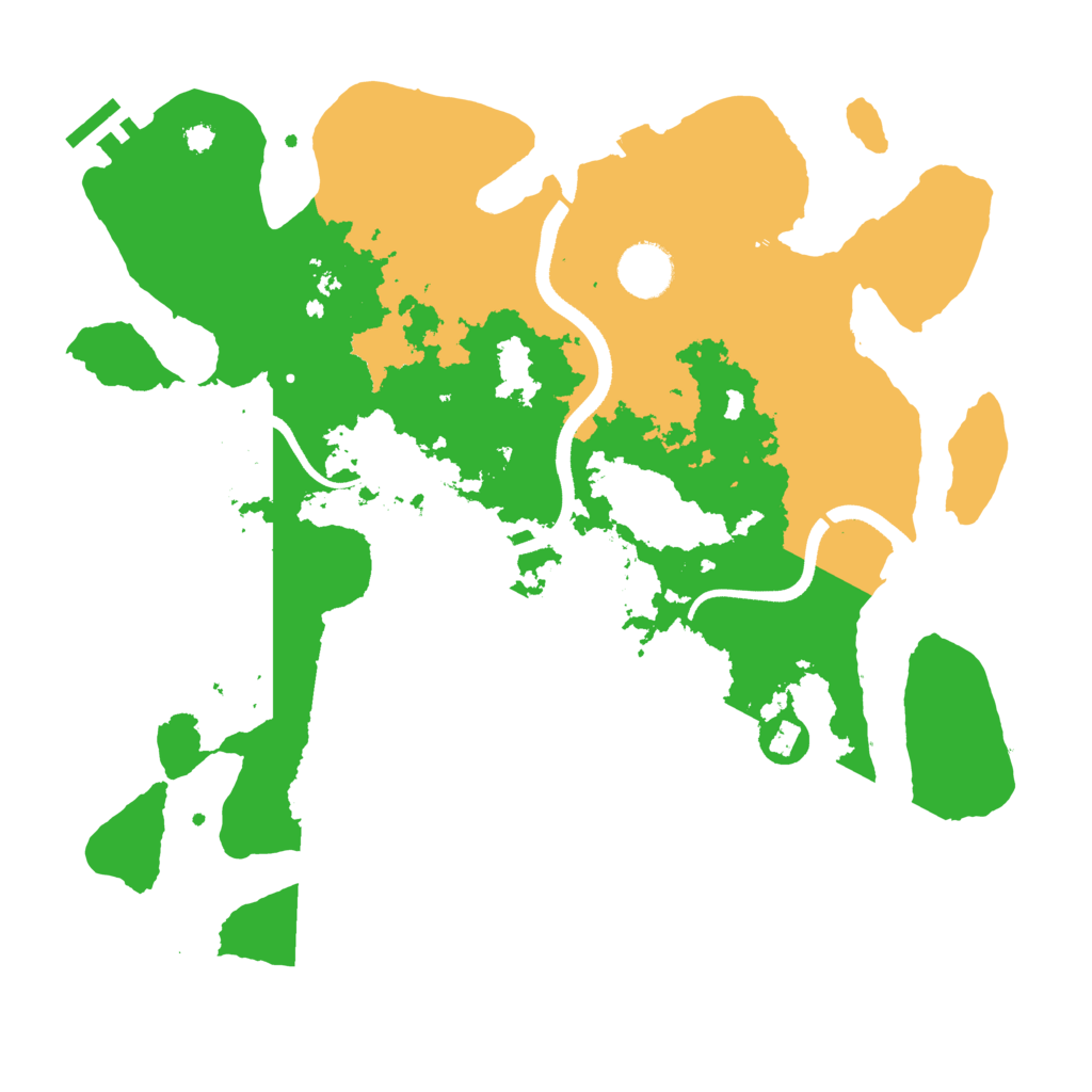 Biome Rust Map: Procedural Map, Size: 3500, Seed: 1245542531