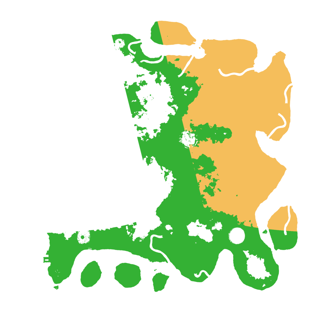 Biome Rust Map: Procedural Map, Size: 3500, Seed: 613331945