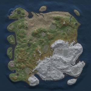 Thumbnail Rust Map: Procedural Map, Size: 3850, Seed: 1716327480, 19 Monuments