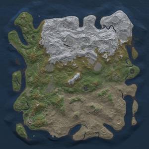 Thumbnail Rust Map: Procedural Map, Size: 4500, Seed: 364591974, 20 Monuments