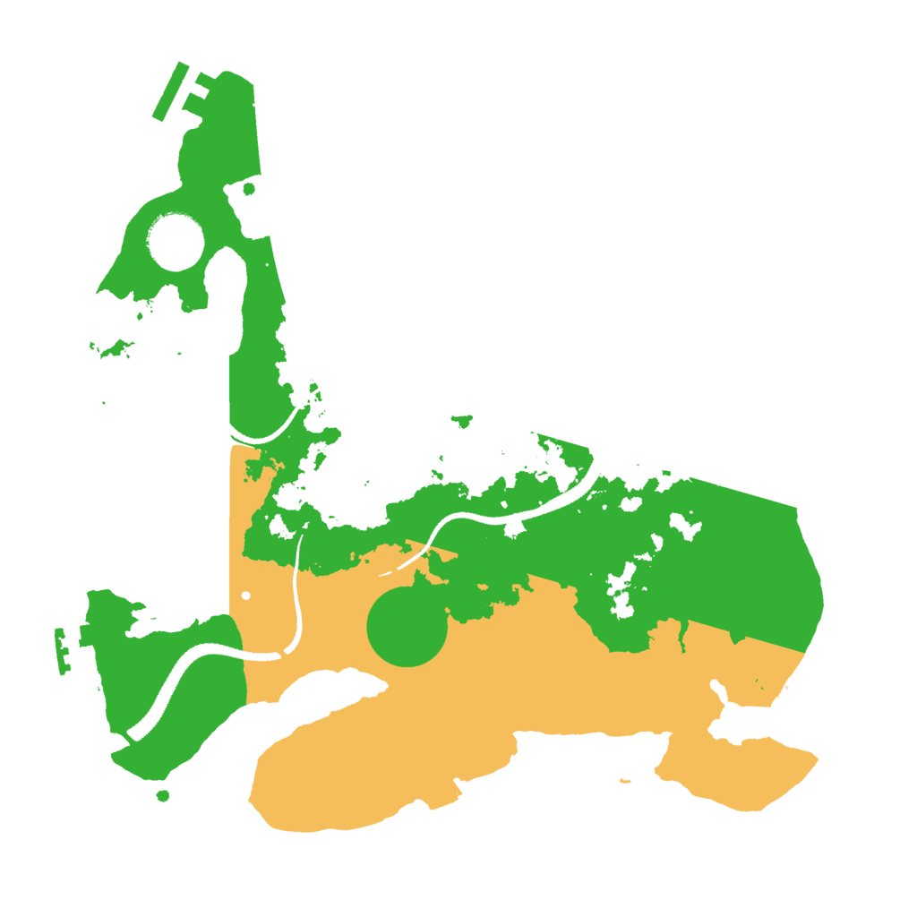 Biome Rust Map: Procedural Map, Size: 3000, Seed: 1360168196