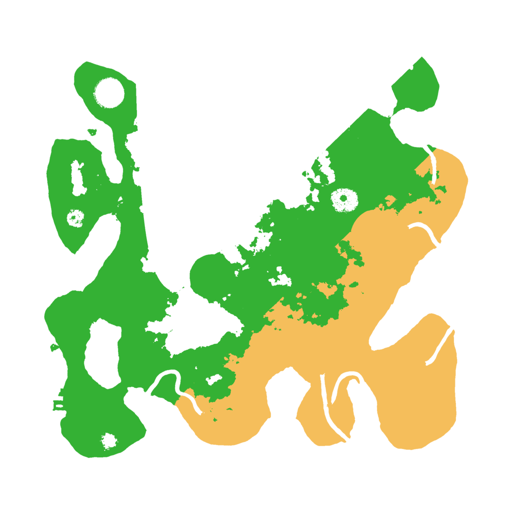 Biome Rust Map: Procedural Map, Size: 3000, Seed: 7557