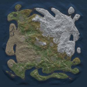 Thumbnail Rust Map: Procedural Map, Size: 3850, Seed: 943924504, 17 Monuments