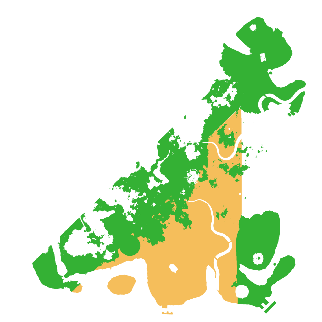 Biome Rust Map: Procedural Map, Size: 4300, Seed: 517656492