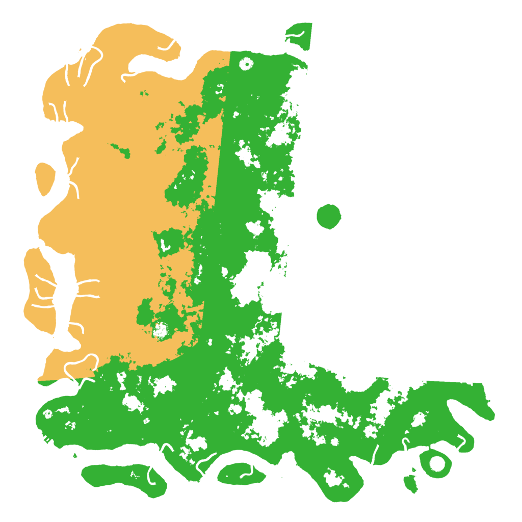 Biome Rust Map: Procedural Map, Size: 6000, Seed: 5849
