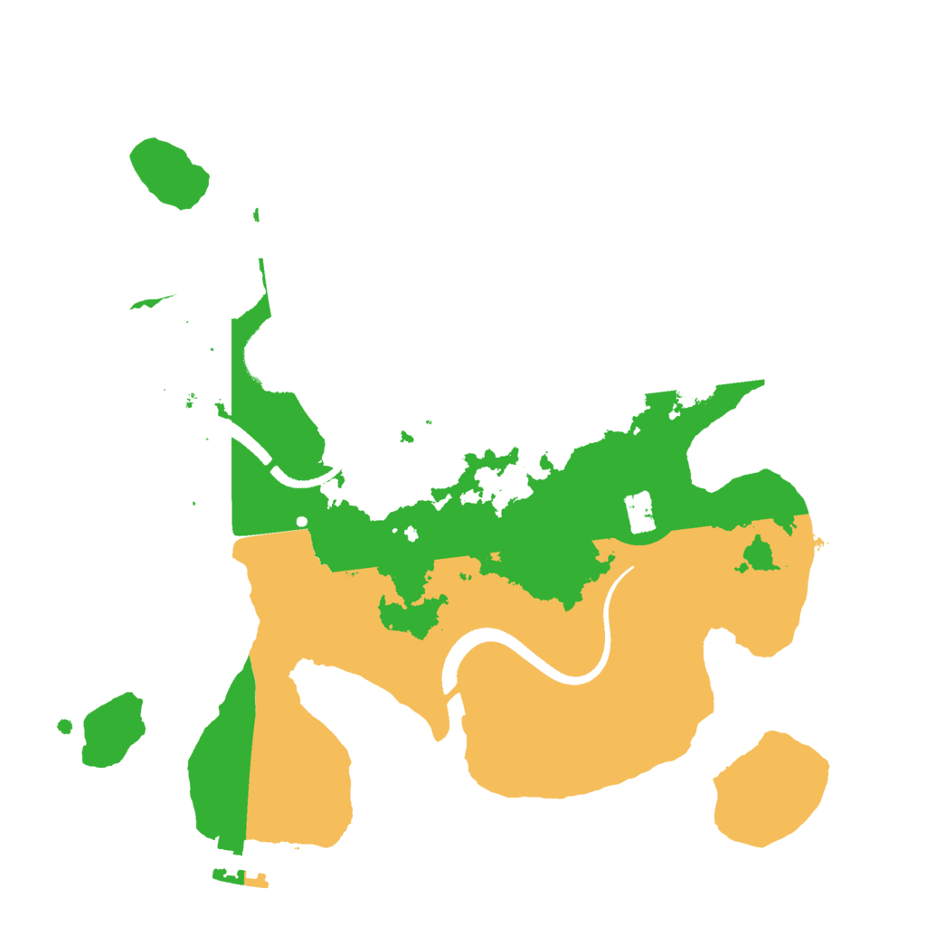 Biome Rust Map: Procedural Map, Size: 2500, Seed: 63547111