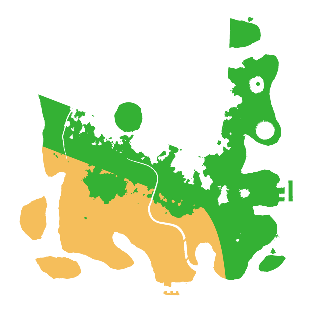 Biome Rust Map: Procedural Map, Size: 3000, Seed: 65464