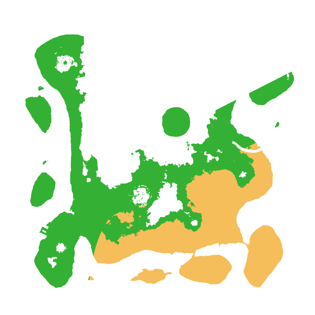 Biome Rust Map: Procedural Map, Size: 3000, Seed: 17266