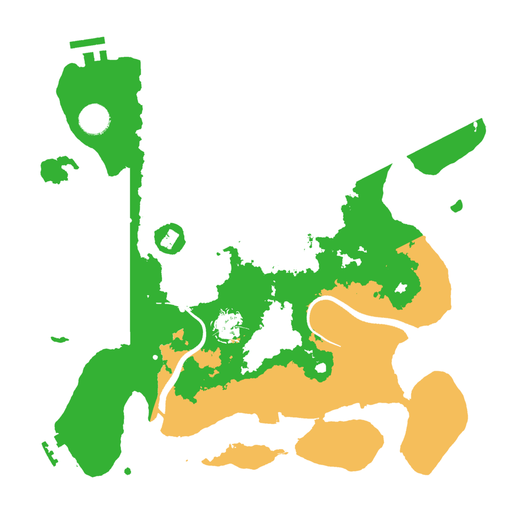 Biome Rust Map: Procedural Map, Size: 3000, Seed: 17266