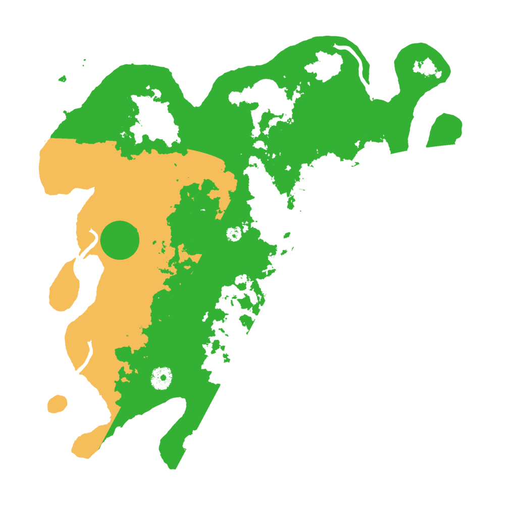 Biome Rust Map: Procedural Map, Size: 3500, Seed: 18135