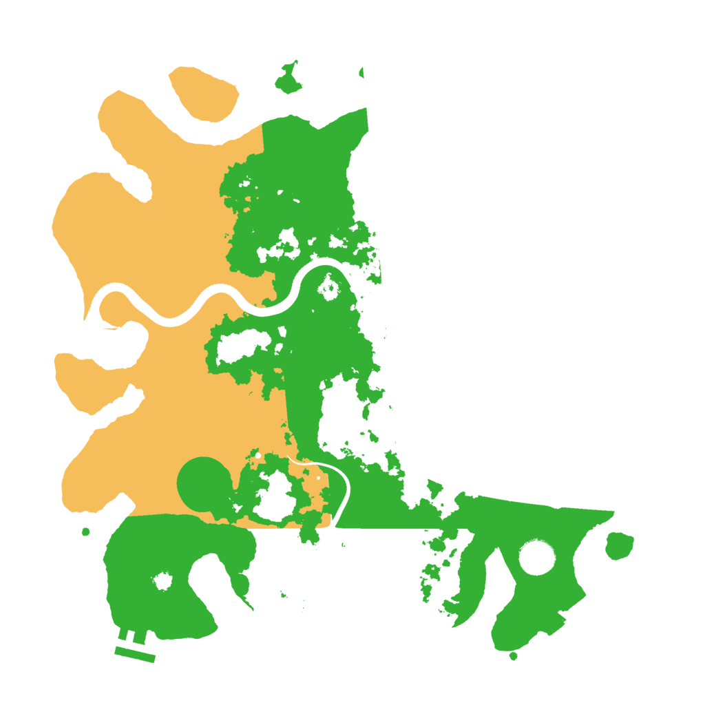 Biome Rust Map: Procedural Map, Size: 3500, Seed: 1966264702