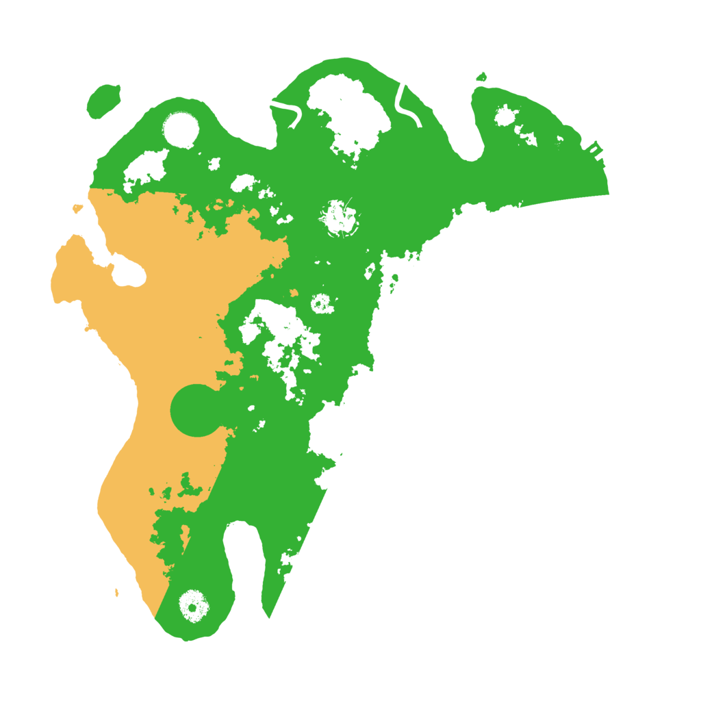 Biome Rust Map: Procedural Map, Size: 3500, Seed: 93863089