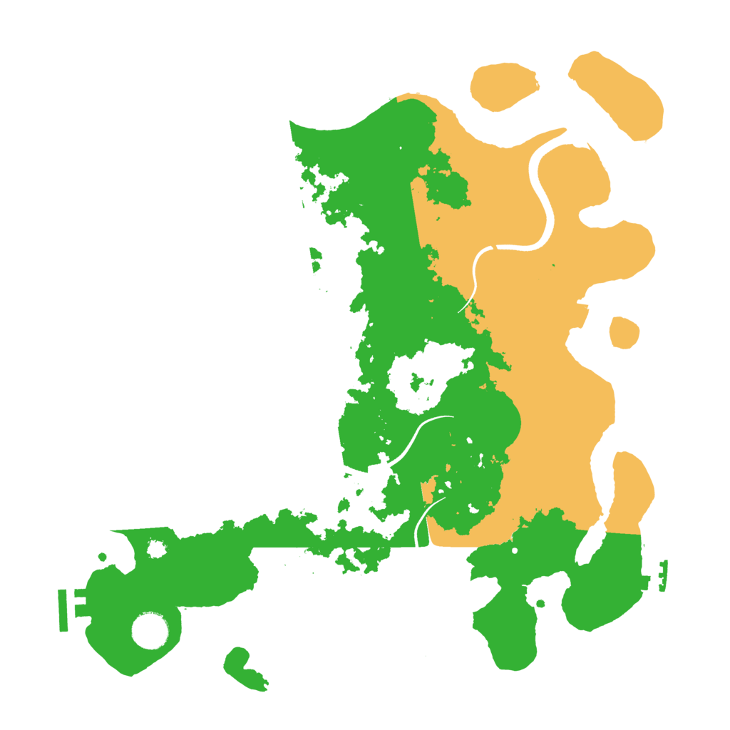 Biome Rust Map: Procedural Map, Size: 3500, Seed: 6916693