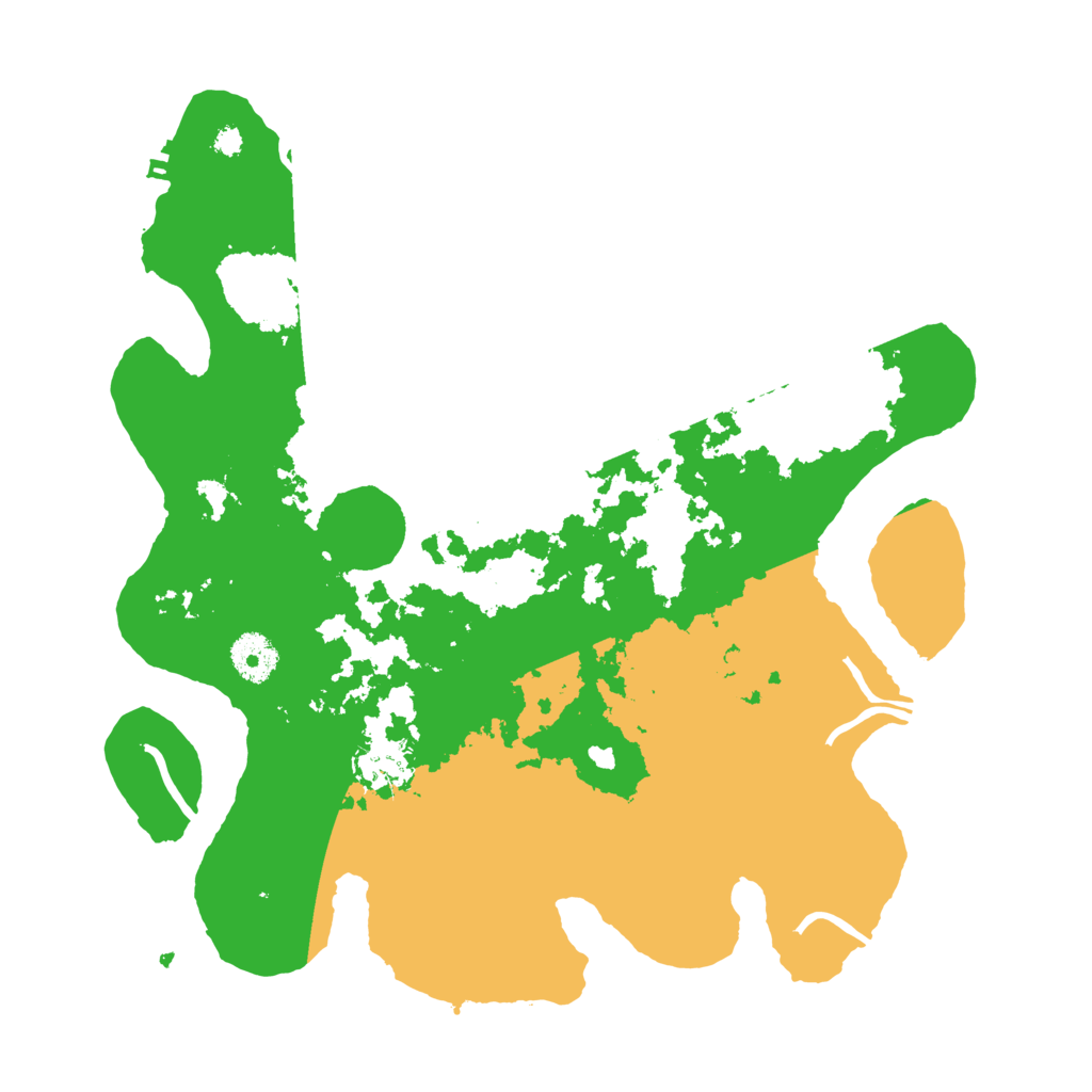 Biome Rust Map: Procedural Map, Size: 3500, Seed: 229491