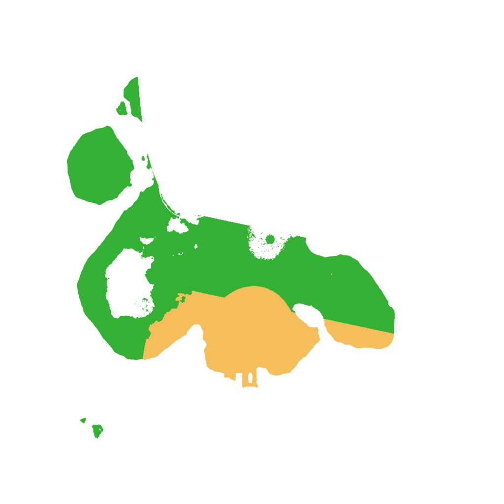 Biome Rust Map: Procedural Map, Size: 2000, Seed: 55252556