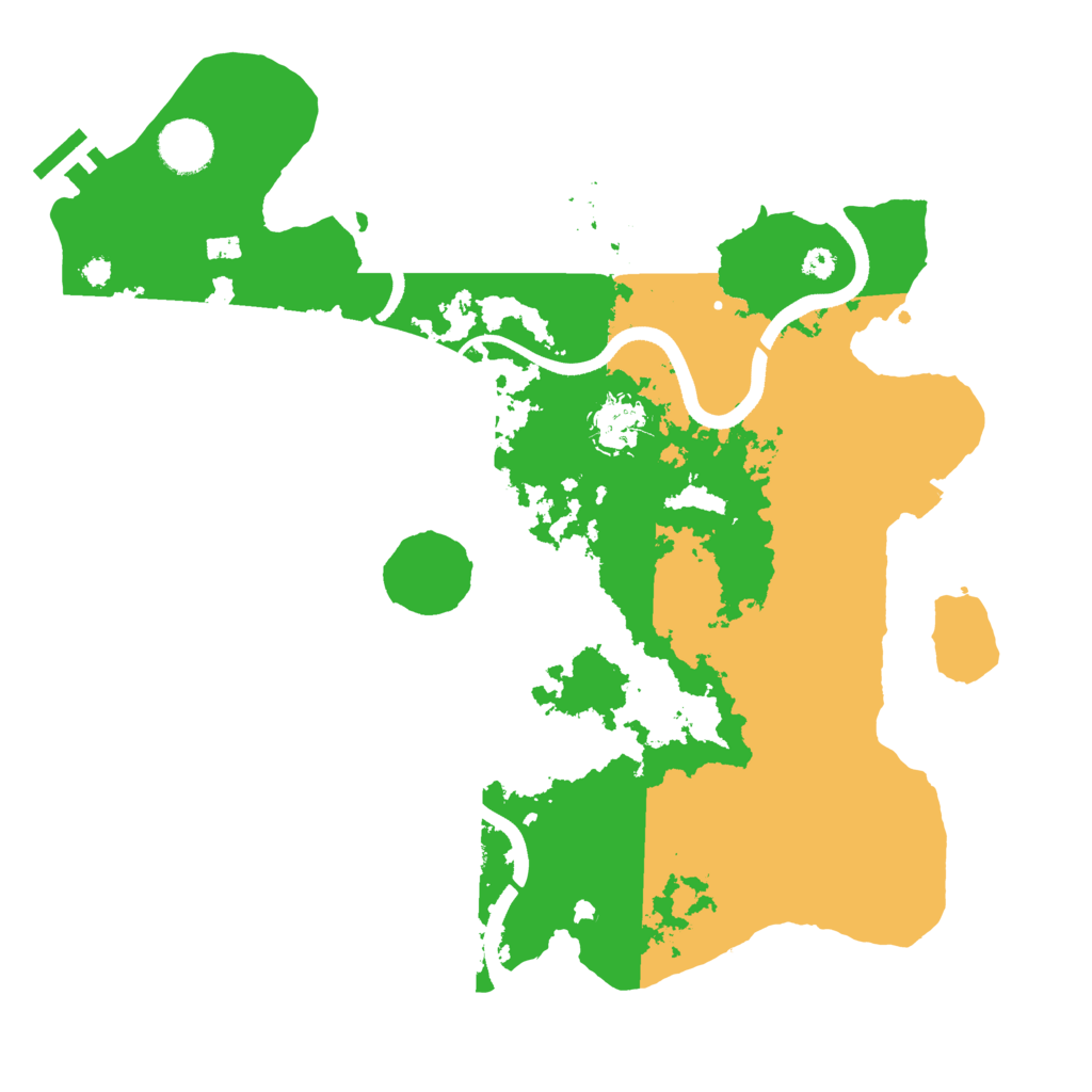 Biome Rust Map: Procedural Map, Size: 3500, Seed: 1192542382