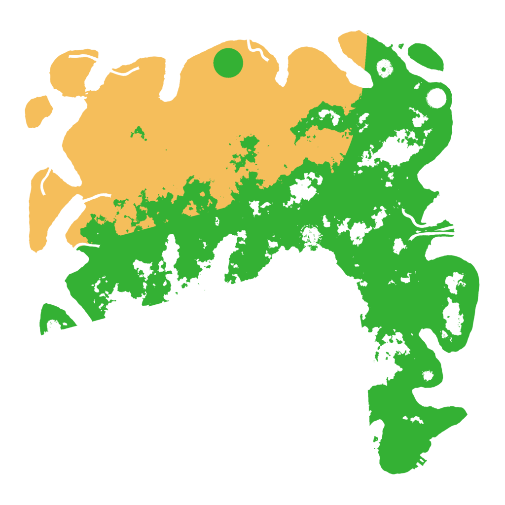 Biome Rust Map: Procedural Map, Size: 4500, Seed: 13891