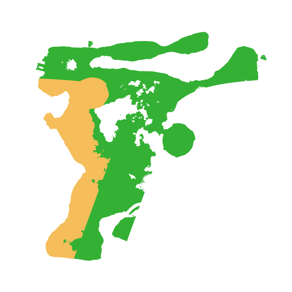 Biome Rust Map: Procedural Map, Size: 2500, Seed: 258