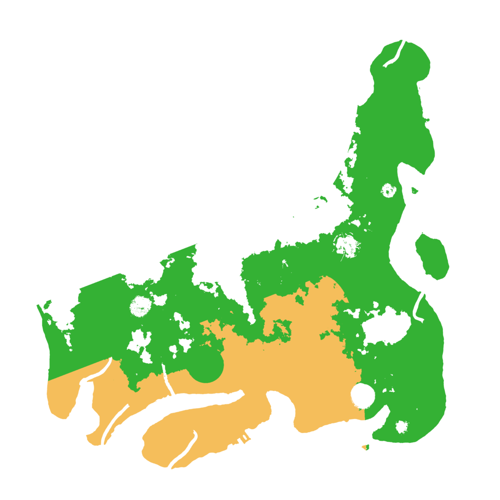 Biome Rust Map: Procedural Map, Size: 3650, Seed: 1337971328