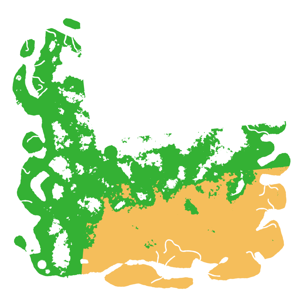Biome Rust Map: Procedural Map, Size: 6000, Seed: 12345667