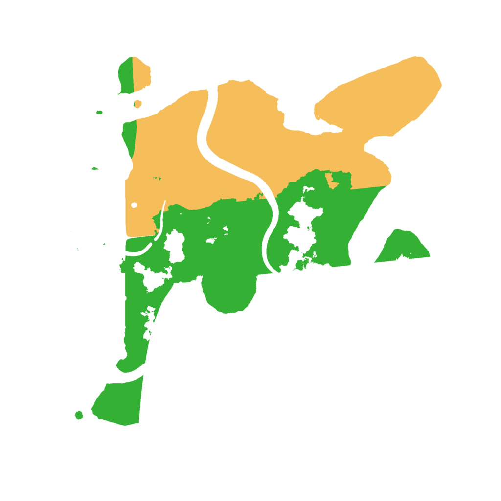 Biome Rust Map: Procedural Map, Size: 2500, Seed: 3860