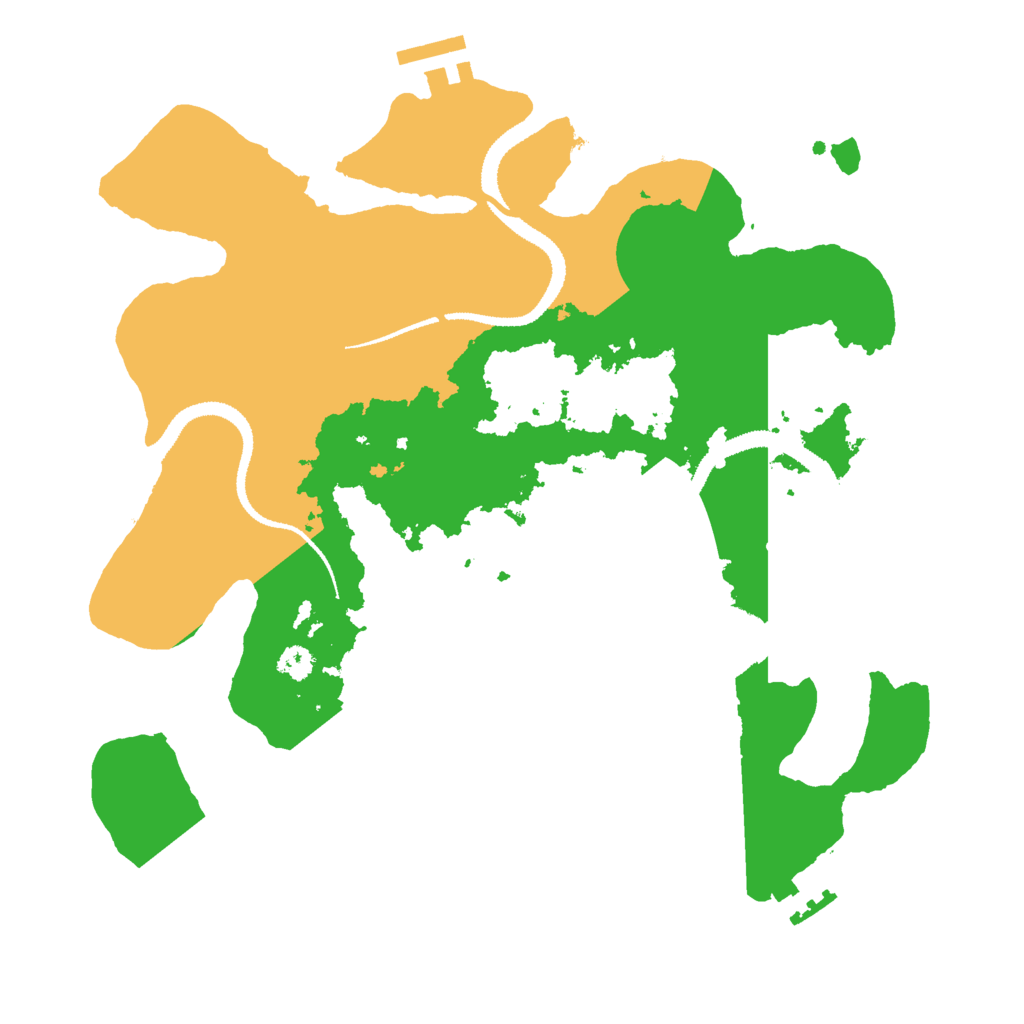 Biome Rust Map: Procedural Map, Size: 3000, Seed: 793379500