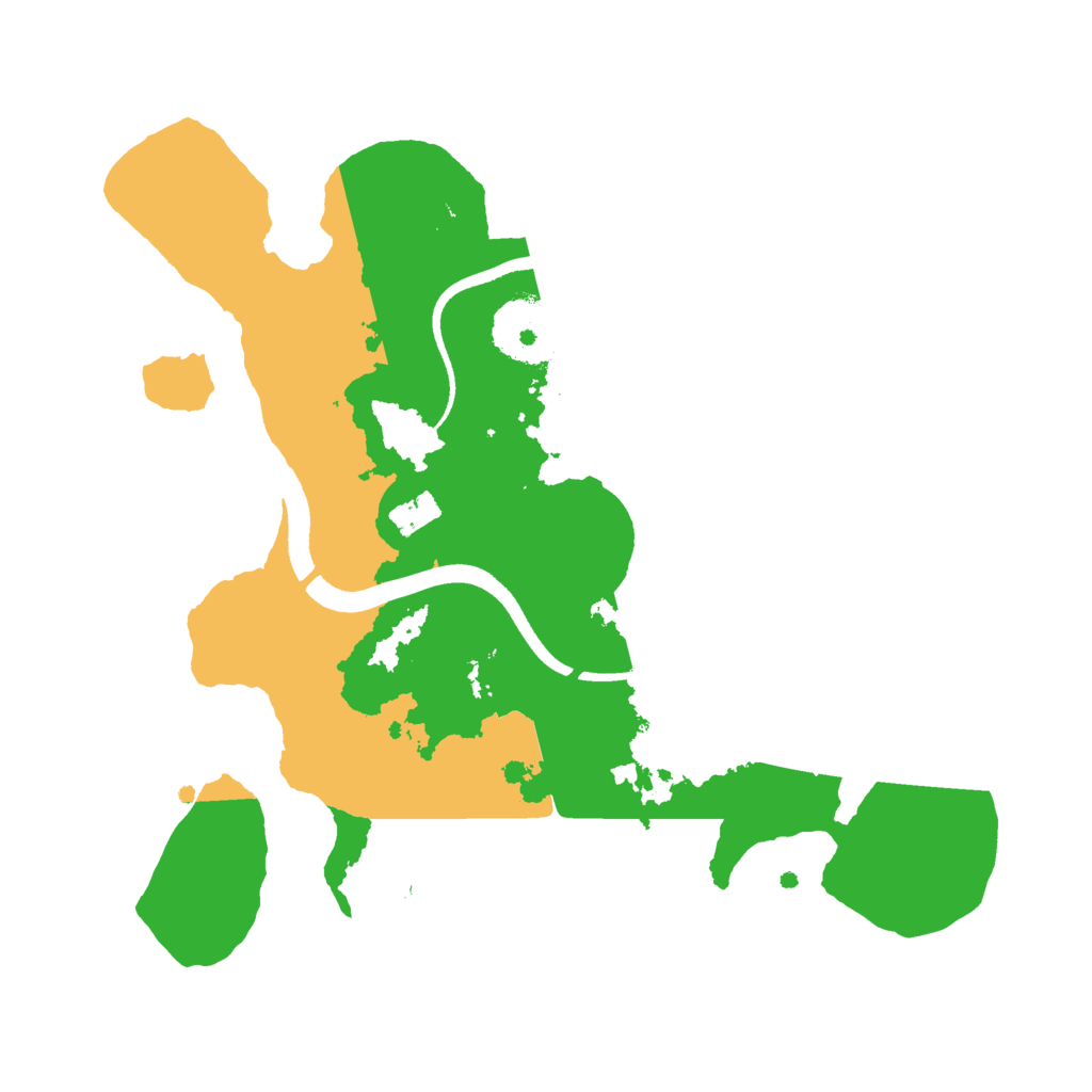 Biome Rust Map: Procedural Map, Size: 2500, Seed: 935721905