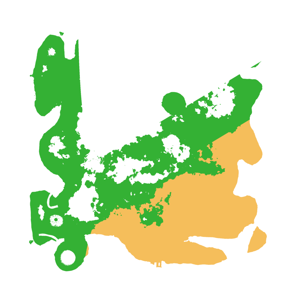 Biome Rust Map: Procedural Map, Size: 3500, Seed: 12564