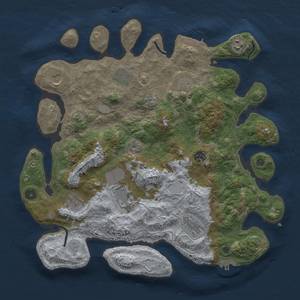 Thumbnail Rust Map: Procedural Map, Size: 4000, Seed: 1177923932, 18 Monuments